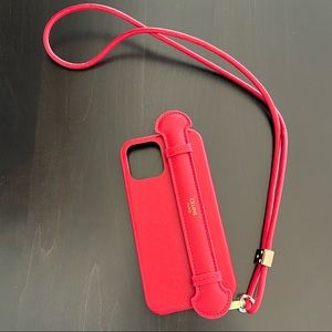 Celine iPhone 12 Pro case, red